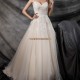 Elegant Spaghetti Strap Sweetheart Neckline V-Back Long Trail A Line Lace Wedding Dress