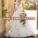 Elegant Sexy Hongkong Spaghetti Strap Ball Gown Soft Lace Wedding Dress